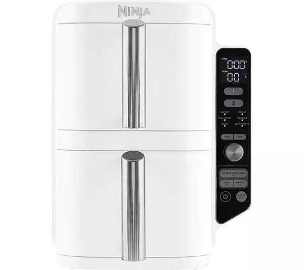 Ninja Double Stack XL 2 Drawer Air Fryer 9.5L | SL400UK - White