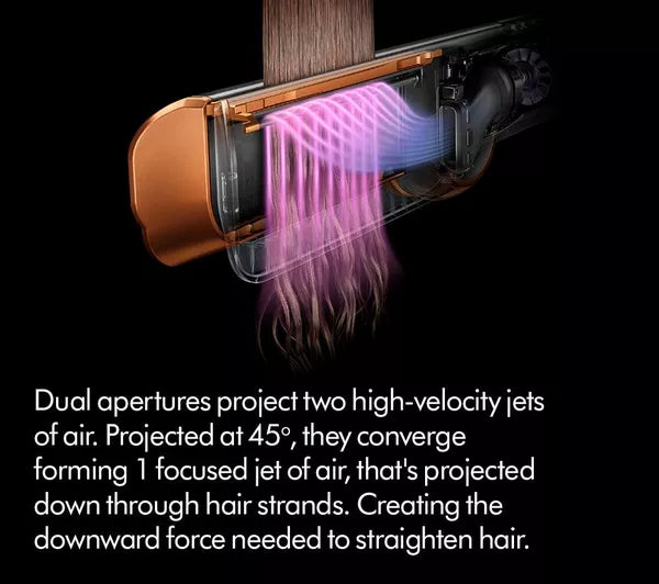 DYSON Airstrait Hair Straightener - Bright Nickel & Rich Copper