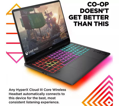 HP OMEN Transcend 14-fb0008na Gaming Laptop, RTX 4070, Intel® Core Ultra 9, 14" OLED 120 Hz, 1TB SSD